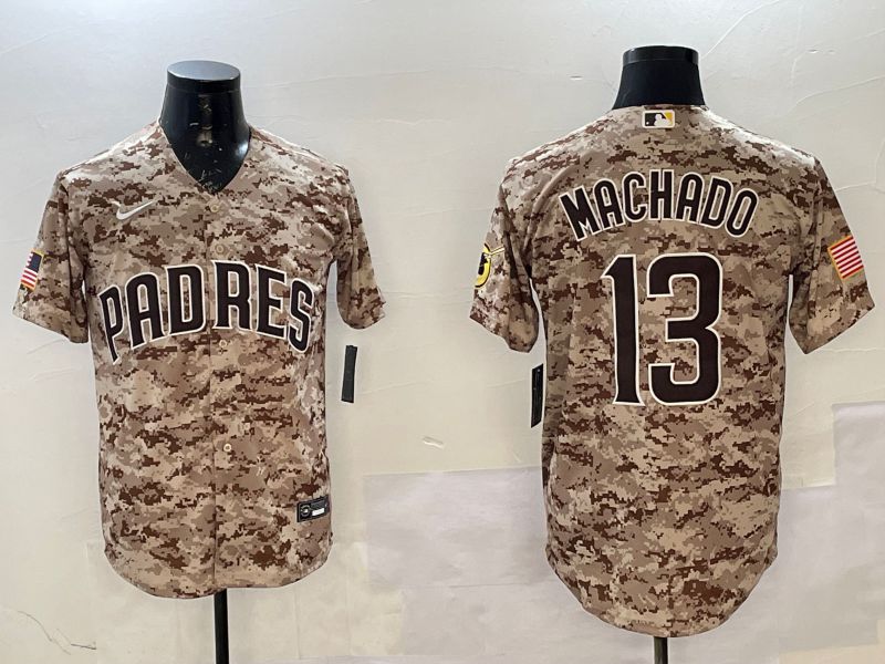 Men San Diego Padres 13 Machado Camo Game 2025 Nike MLB Jersey style 10